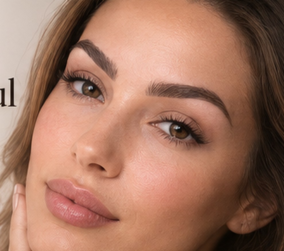 Illustrative styled eyebrow